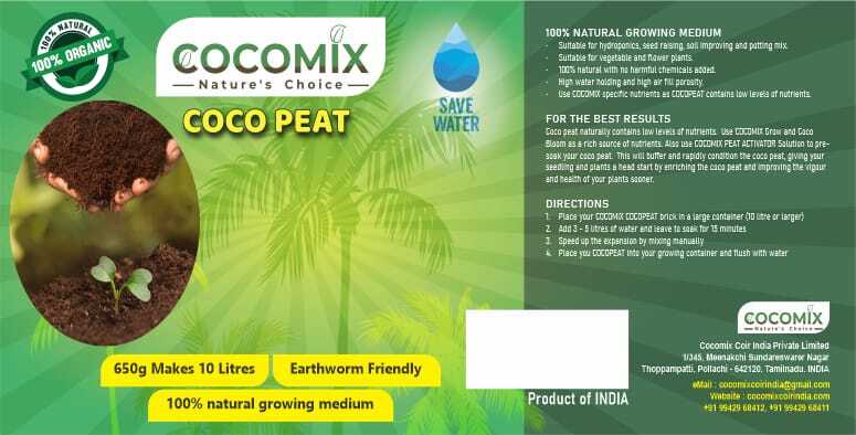 Coco Peat - 70l Expanded Volume, 5kg Organic Coco Coir | Excellent Drainage, High Water Retention, Ideal For Plants, Easy To Use