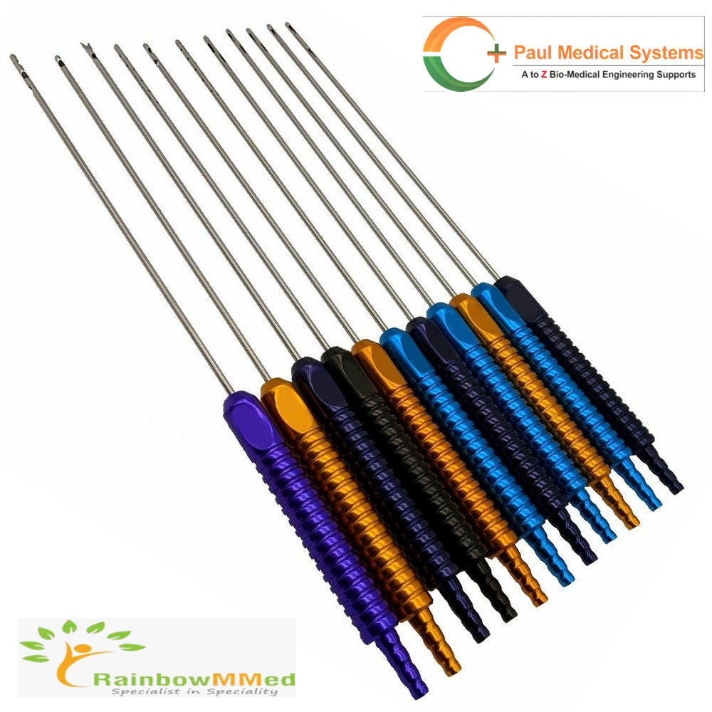 Liposuction Cannula Set Full Body Liposuction Cannula Set With Fixed Handle