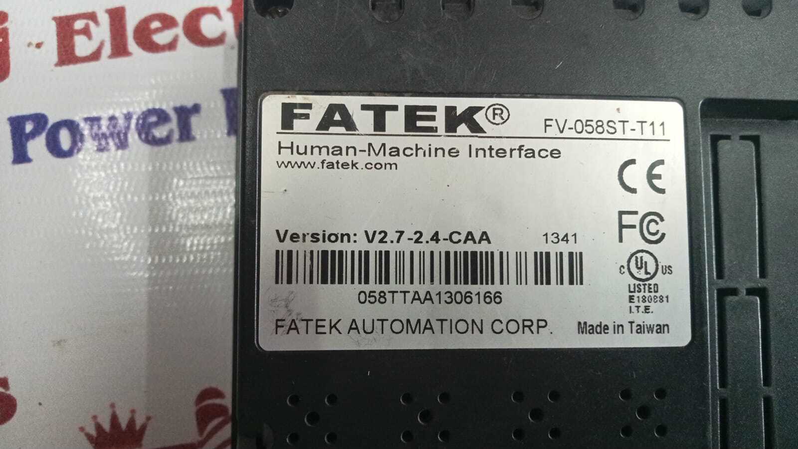 Fv-058st-t11 Hmi - 5.7" 256 Tft Color Lcd, Ip65/nema 4 Protection, 24vdc Power Supply, Risc Arm 32bit Cpu, Dual Rs232/422/485 Communication Ports