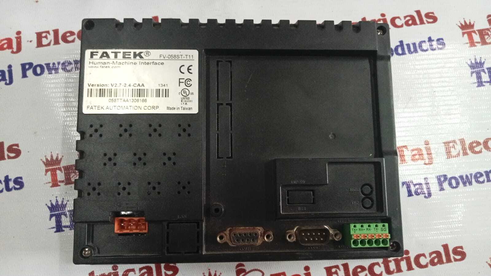 Fv-058st-t11 Hmi - 5.7" 256 Tft Color Lcd, Ip65/nema 4 Protection, 24vdc Power Supply, Risc Arm 32bit Cpu, Dual Rs232/422/485 Communication Ports