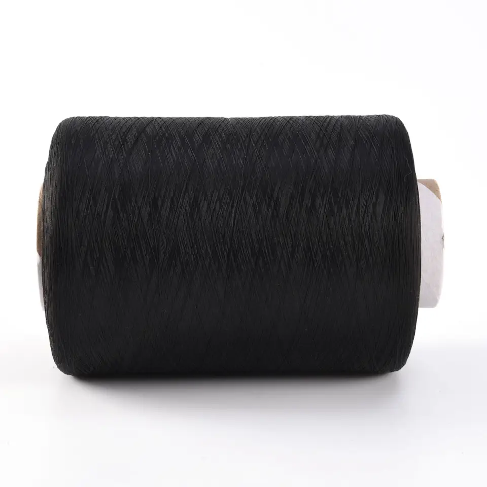 Nylon Drawn Textured Yarn Textile Yarn 70d/24f Black Drawn Nylon Textured Yarn Wholesale Factory