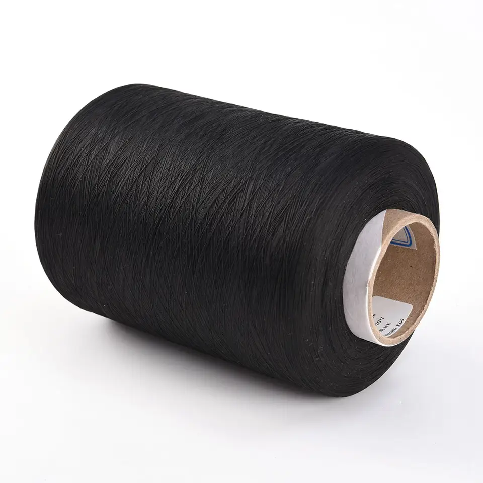 Nylon Drawn Textured Yarn Textile Yarn 70d/24f Black Drawn Nylon Textured Yarn Wholesale Factory