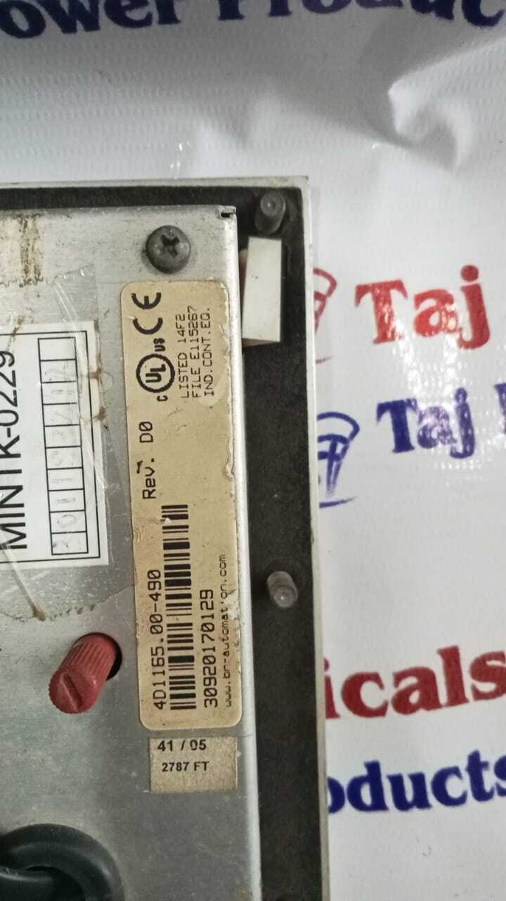 4d1165.00-490 Hmi - Application: Industrial Automation