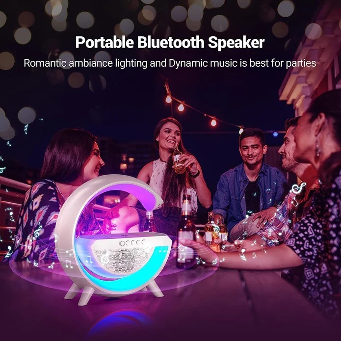 Led Night Lamp With Bluetooth Speaker