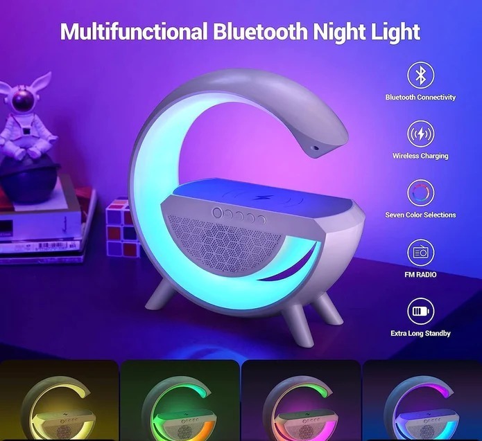 Led Night Lamp With Bluetooth Speaker