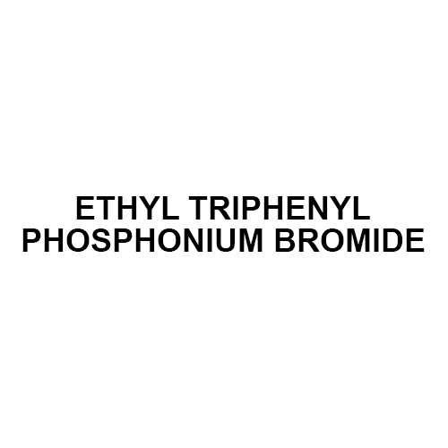 Ethyl Triphenyl Phosphonium Bromide Application: Pharmaceutical Industry