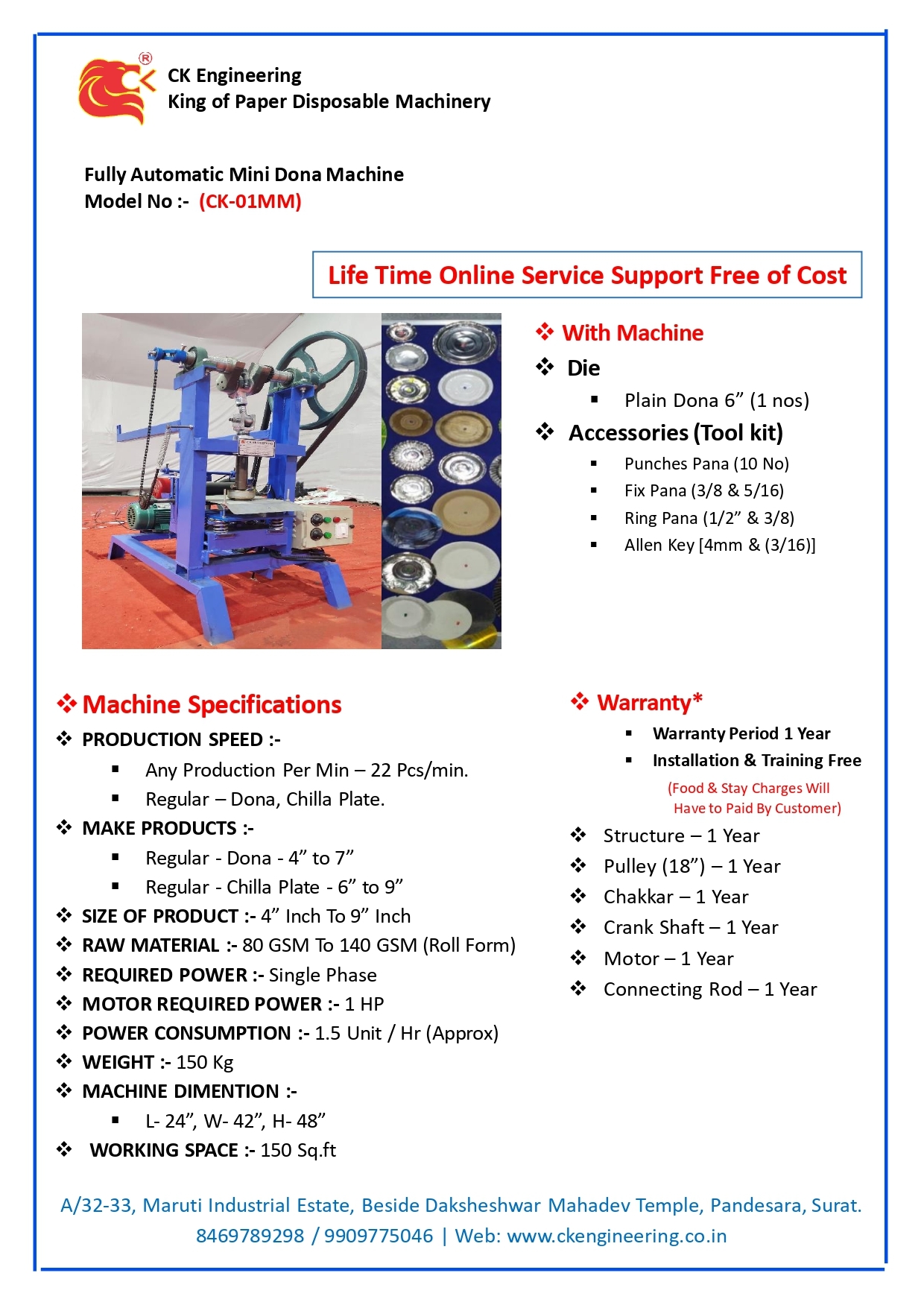 Fully Auto Mini Dona Making Machine - Capacity: 22-25 Pcs/min