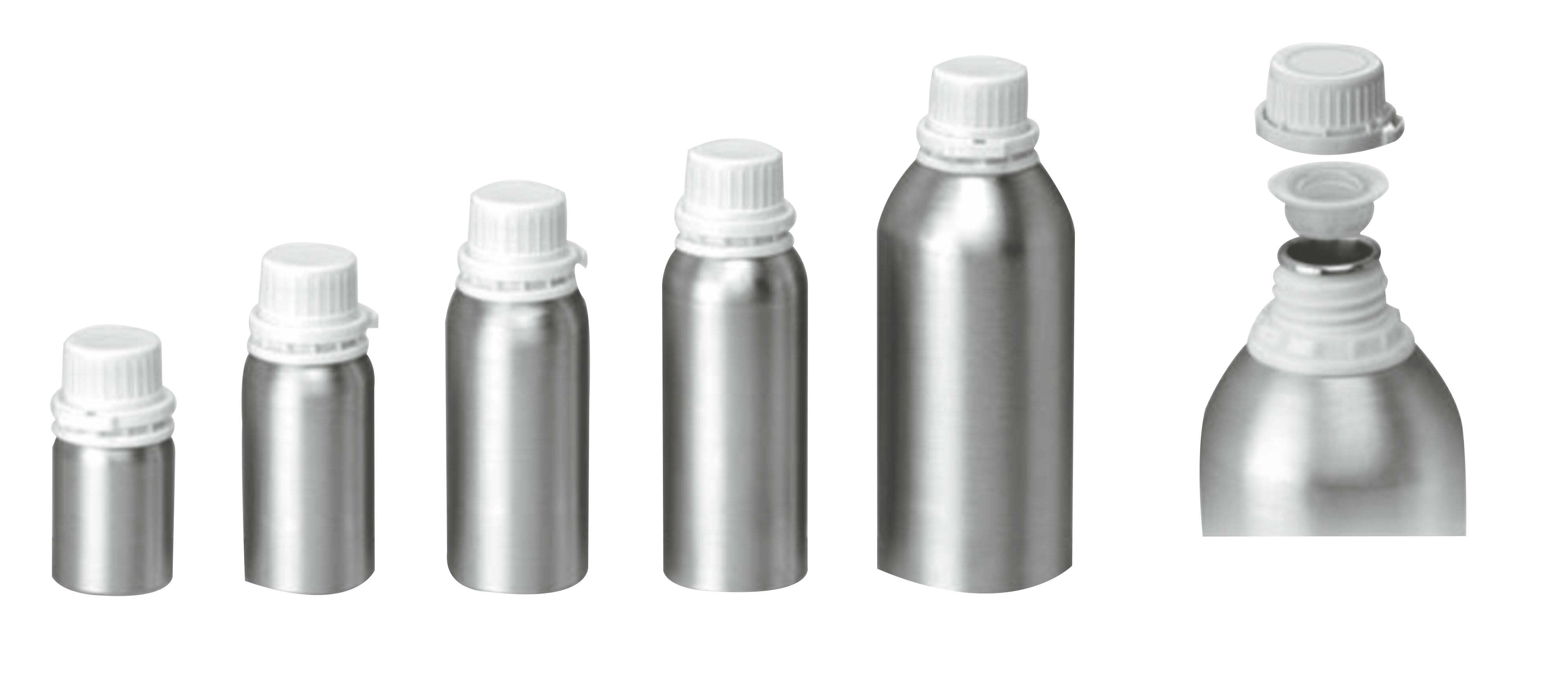 Perfumery Bottles - Metal, 5ml To 25 Litres, Anodized & Matte Polished Finish | Inner Stopper For Leak Prevention, Pull-ring Seal