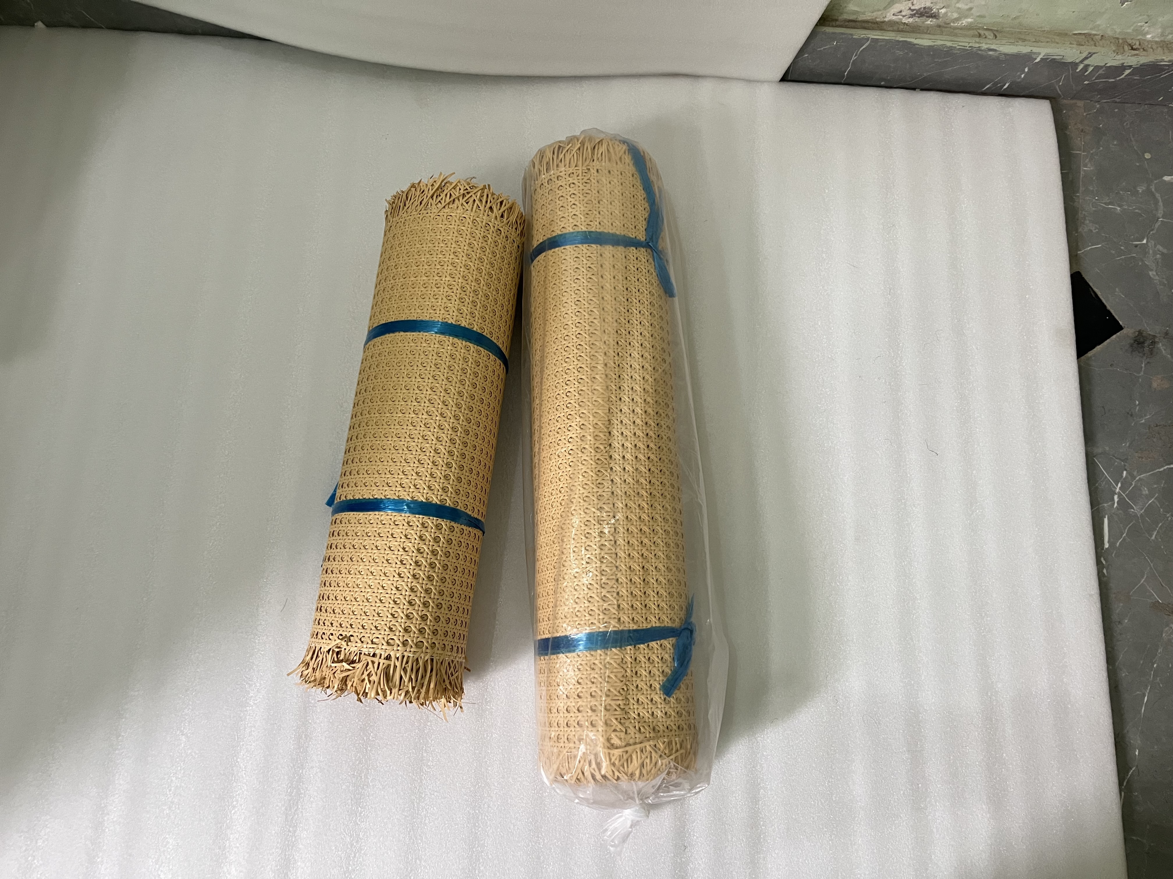Pvc Cane Webbing Mesh Open