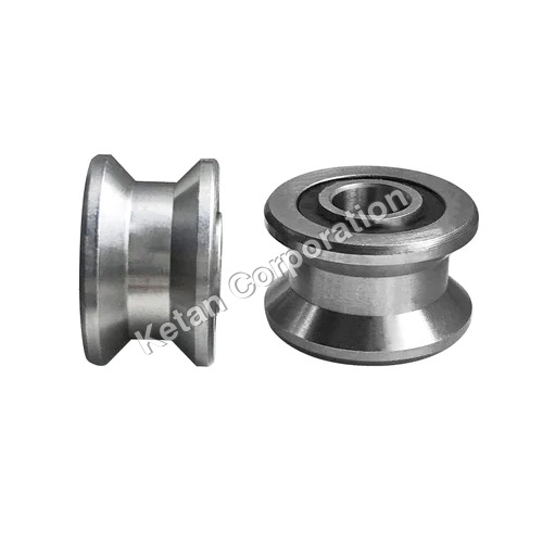 Track Roller Bearing - Stainless Steel, Round Shape, Silver Color | Smooth & Robust, Corrosion Resistant, Industrial Warranty Included