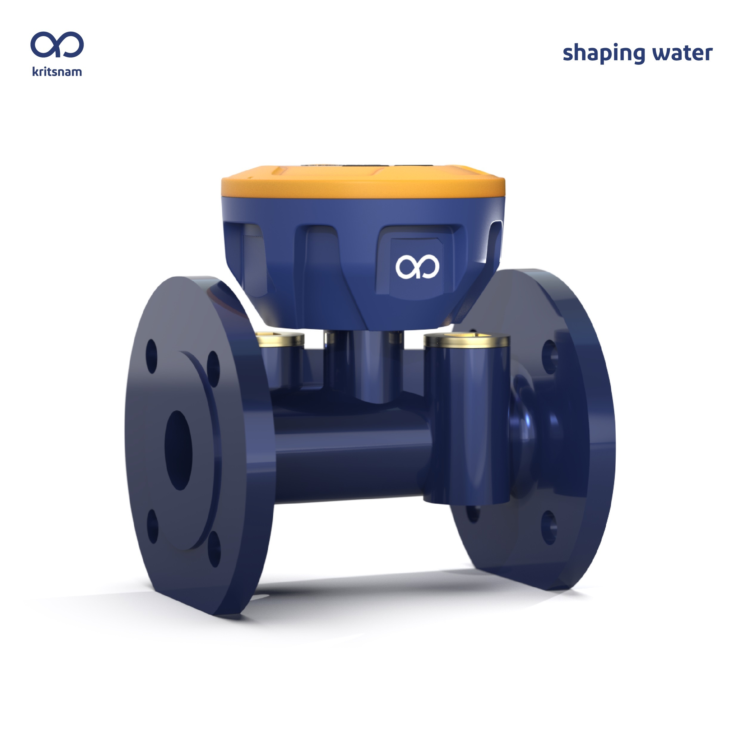 Dhaara Smart Ultrasonic Water Flow Meter - Cast Iron, Battery Operated, Blue | Telemetry Enabled Remote Monitoring For Industrial, Commercial & Residential Use