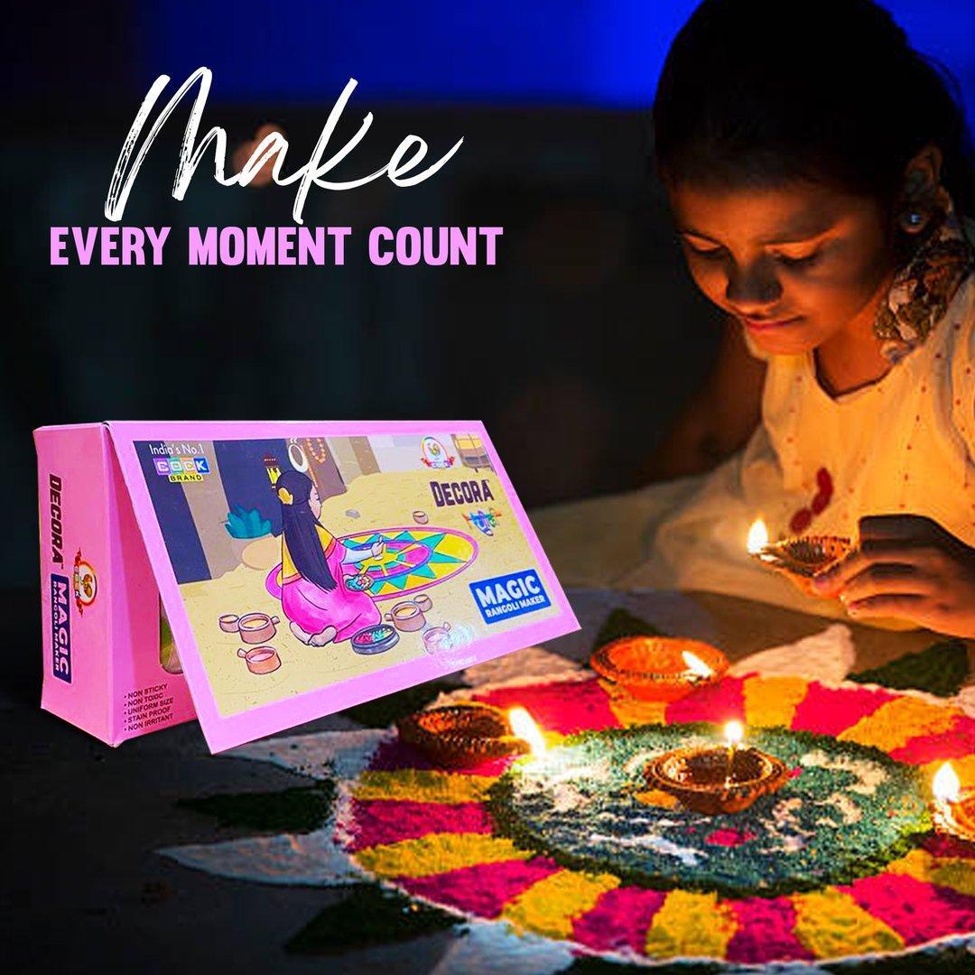 Decora Magic Rangoli Maker - Color: Red White