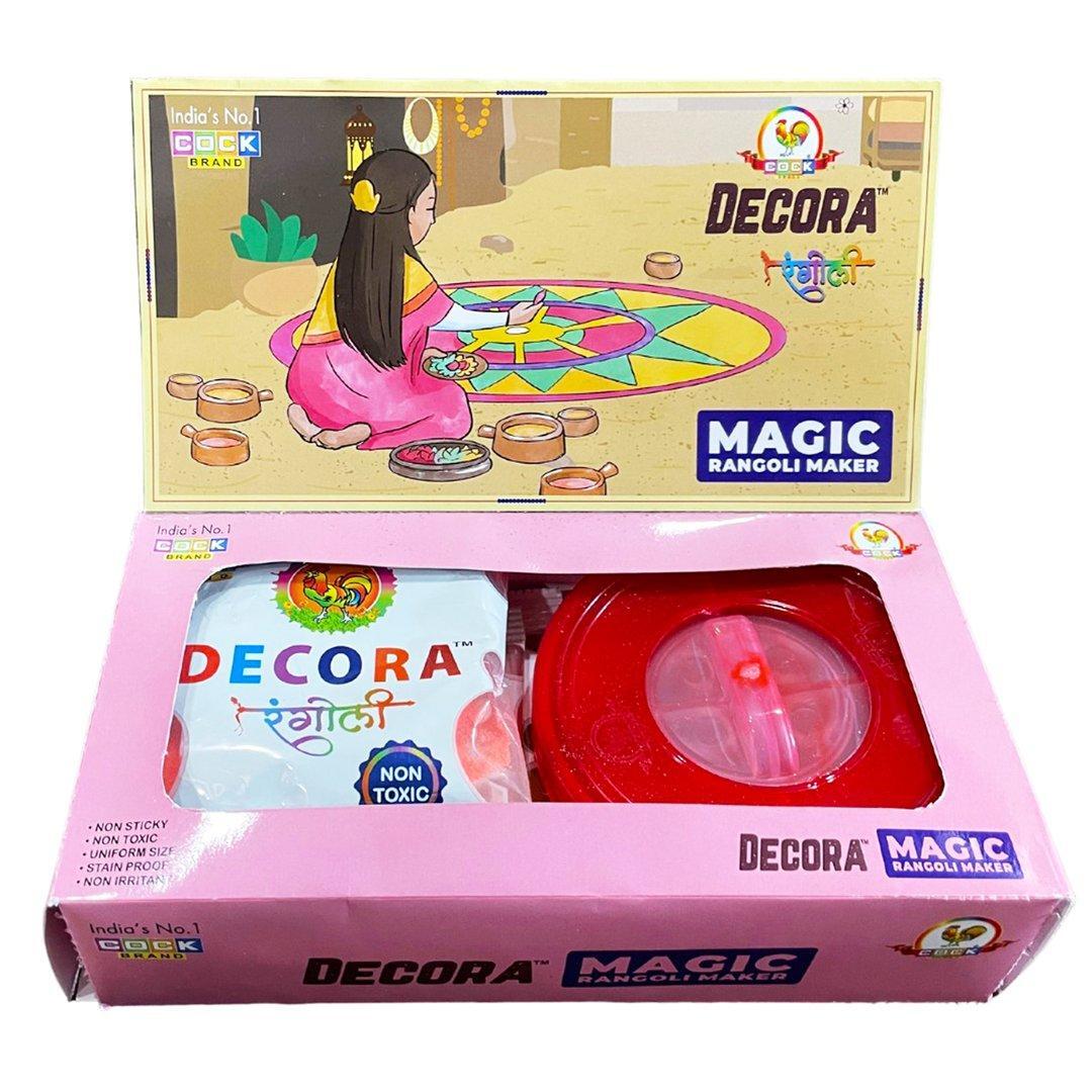 Decora Magic Rangoli Maker - Color: Red White