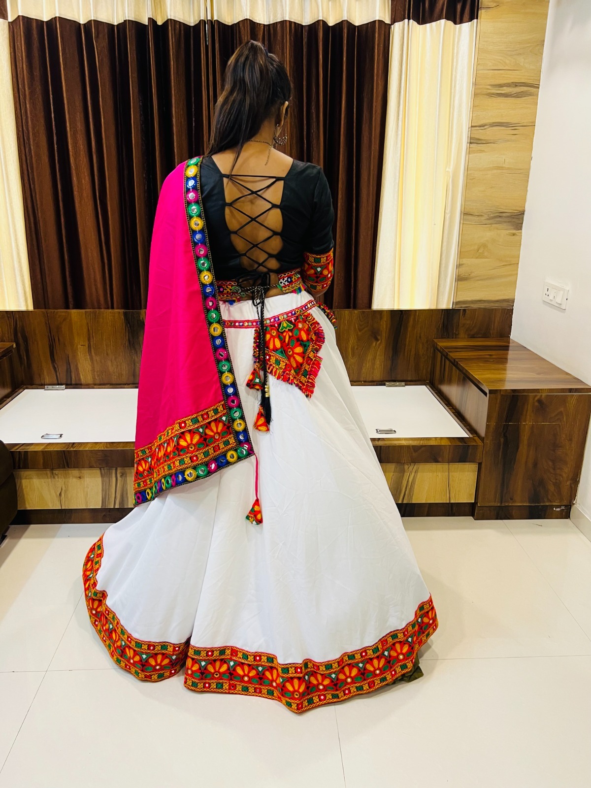 Navratri Designer Lehenga Choli - Color: As Shown In The Images