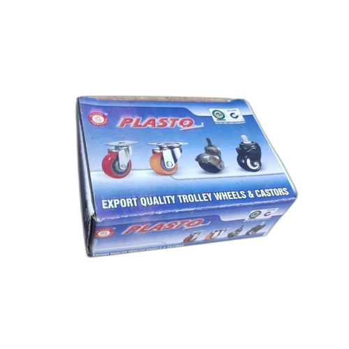 Glossy Lamination Caster Wheel Corrugated Packaging Box