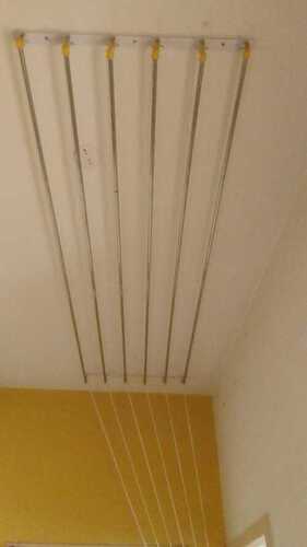 Ceiling Mounted Cloth Drying Hangers In Rayarvalasu Tirupur - Color: Silver