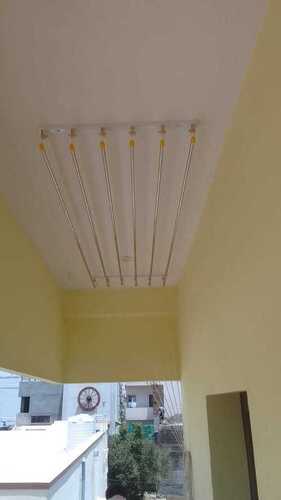 Ceiling Mounted Cloth Drying Hangers In Sivagiri Tirupur - Color: Silver