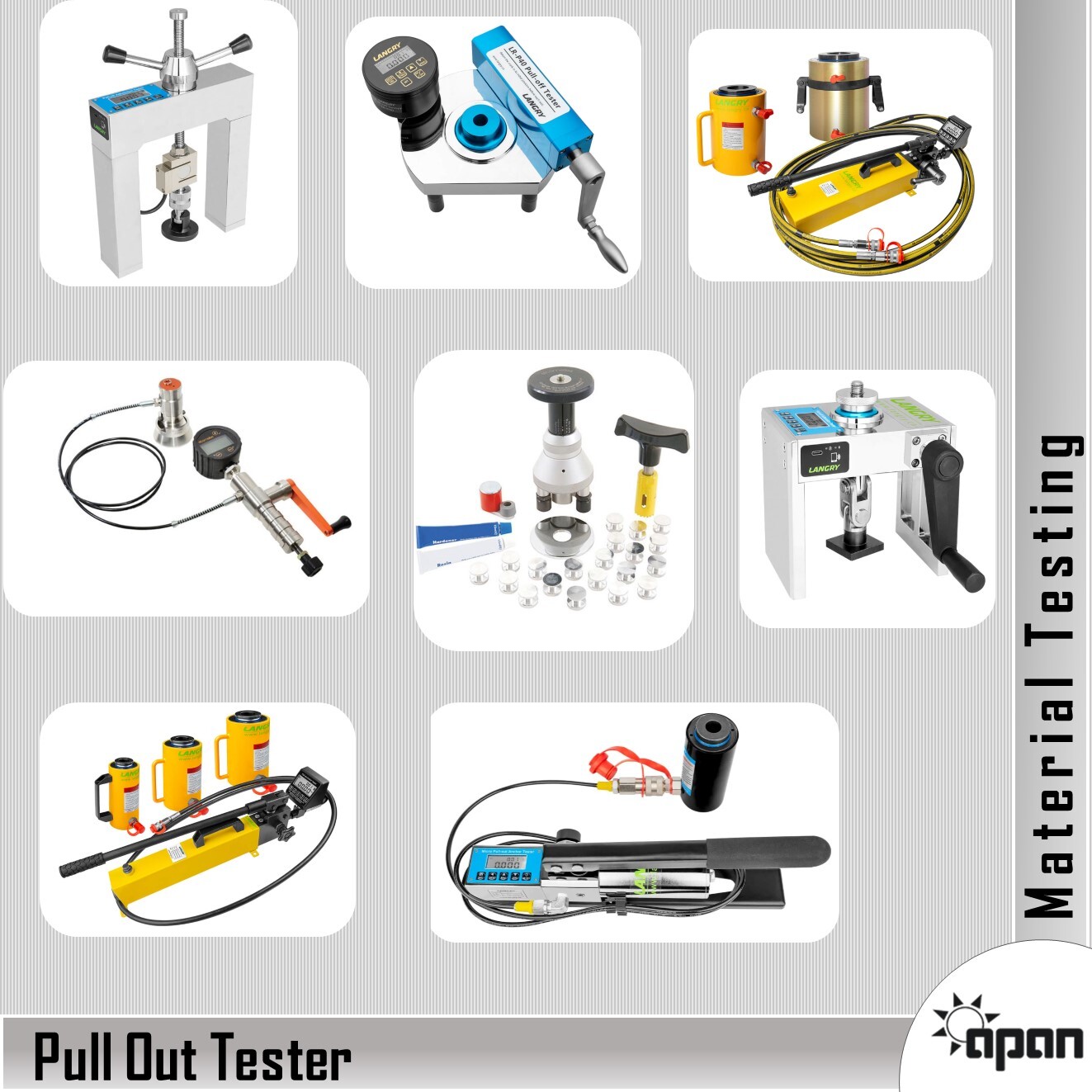 Anchor Bolt Pull-out Tester - Thicker High Strength Steel 480x200x405mm | Integrated Digital Force Indicator 500 Data Memory High Precision Design