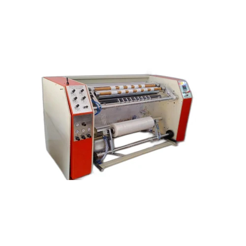 Stretch Film Slitting And Rewinding Machine - Electric Power, Semi Automatic Operation | Magnetism Technology, Galvanized Surface Treatment, Ideal For Industrial Applications