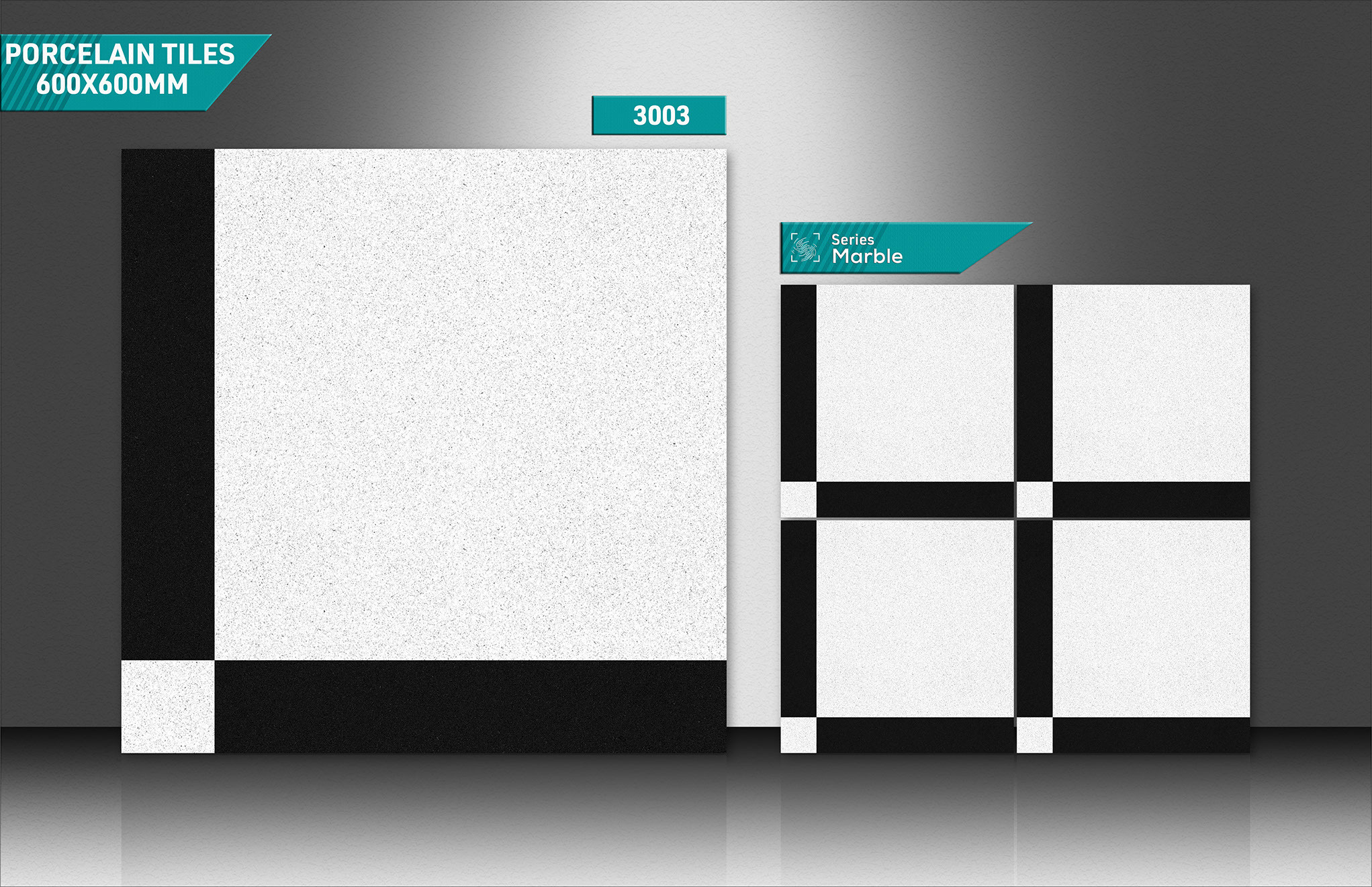 Marble Floor Tiles - 600x600mm Ceramic, Beige, Black, Blue, Brown, Cream, Gold, Gray, Green, Multi Color | Acid-resistant, Non-slip, Stain Proof, Wear-resistant