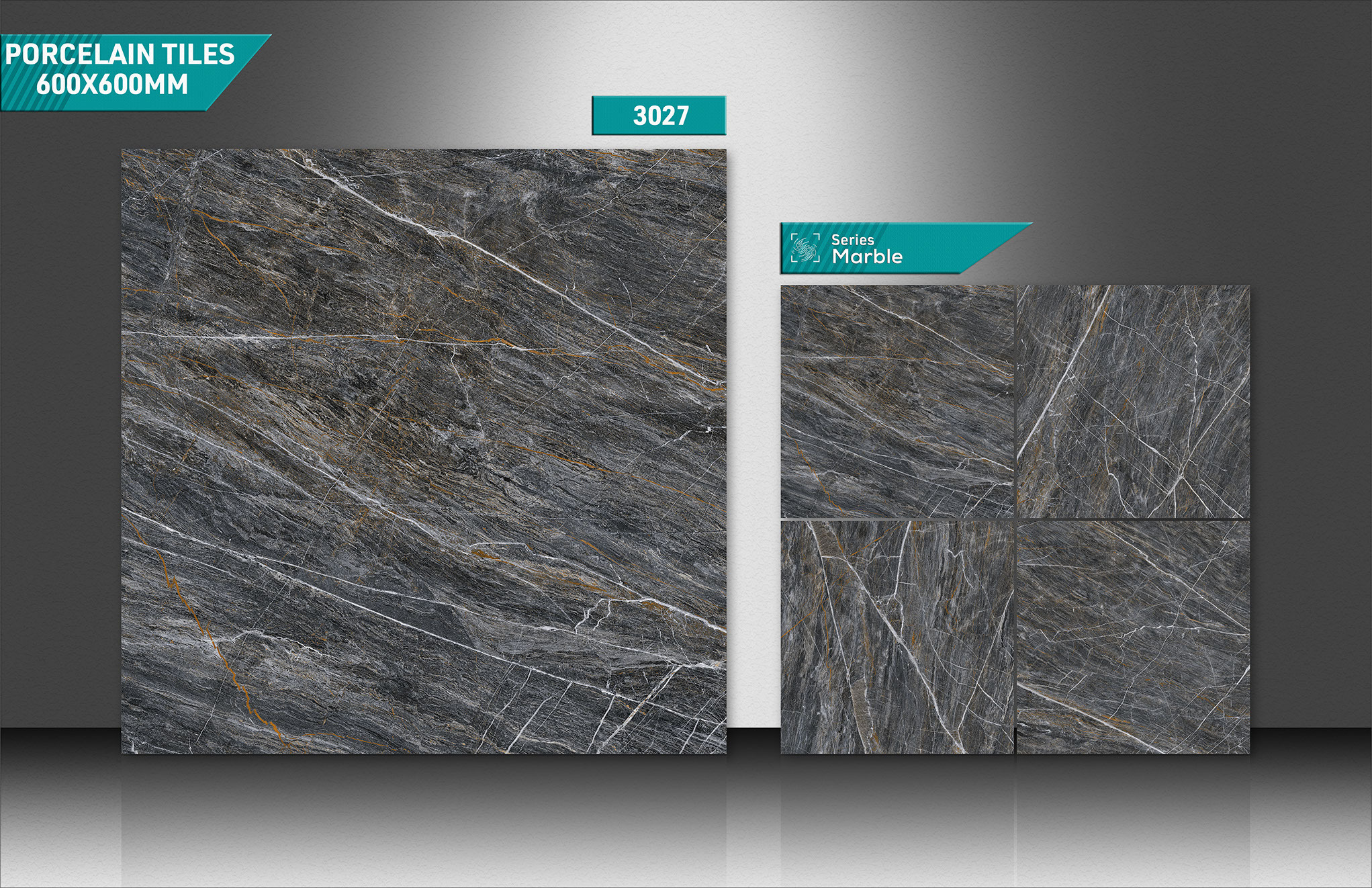 600x600mm Marble Matt Tiles