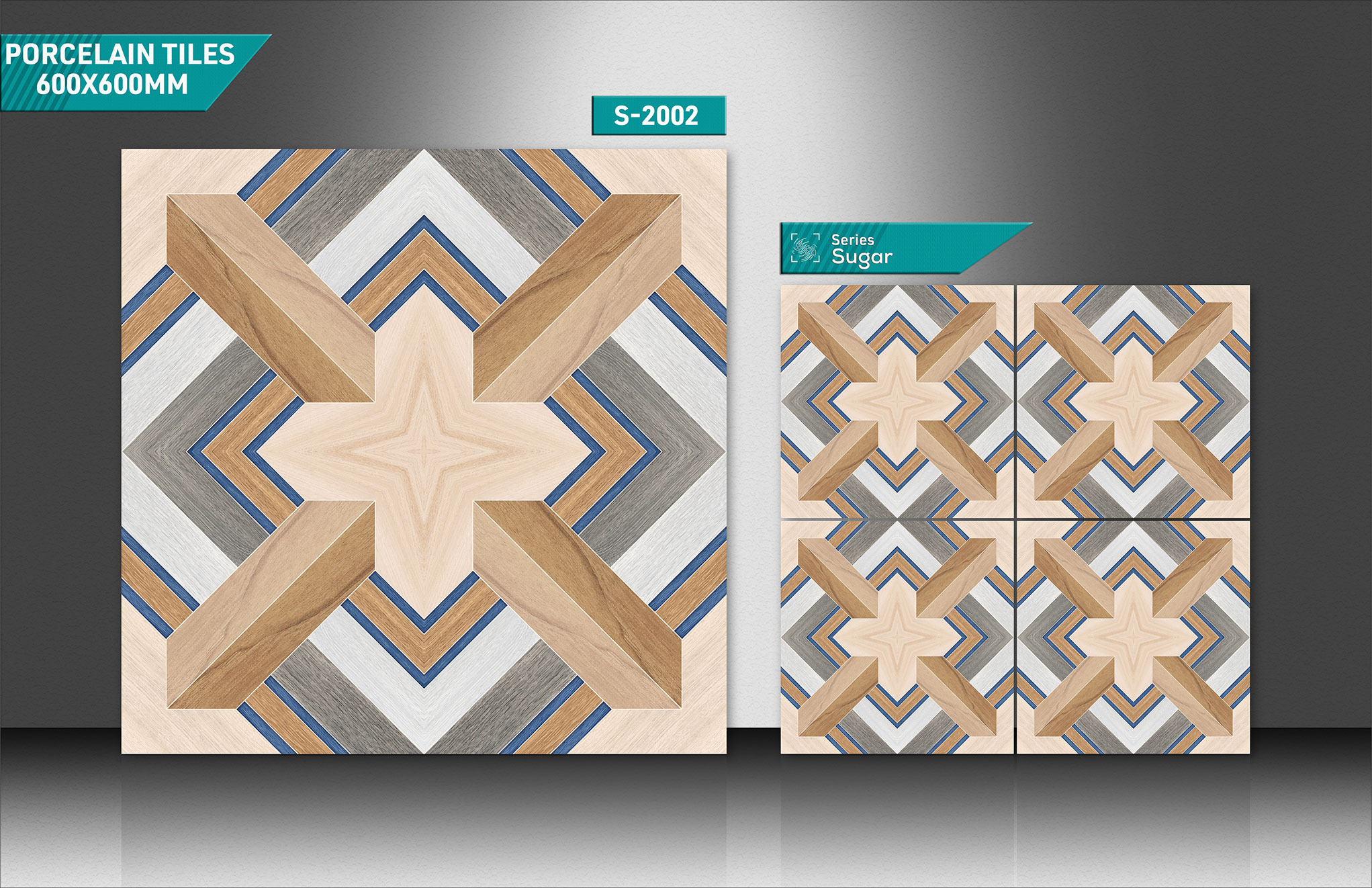 600x600mm Sugar Tiles