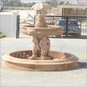 पत्थर के बगीचे के फव्वारे