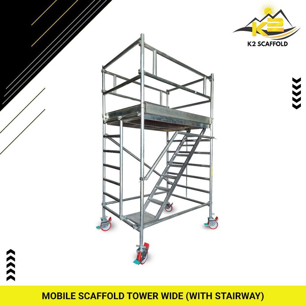 Aluminium Scaffold Tower With Stairway (Rental)