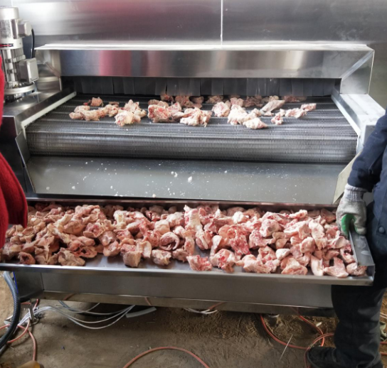 High Efficiency Iqf Quick Freezing Tunnel - Stainless Steel, 14000x3200x2300mm, 500kg/h Capacity | Haccp Compliant, Automatic Operation, Adjustable Air Deflector, Low Noise Fan