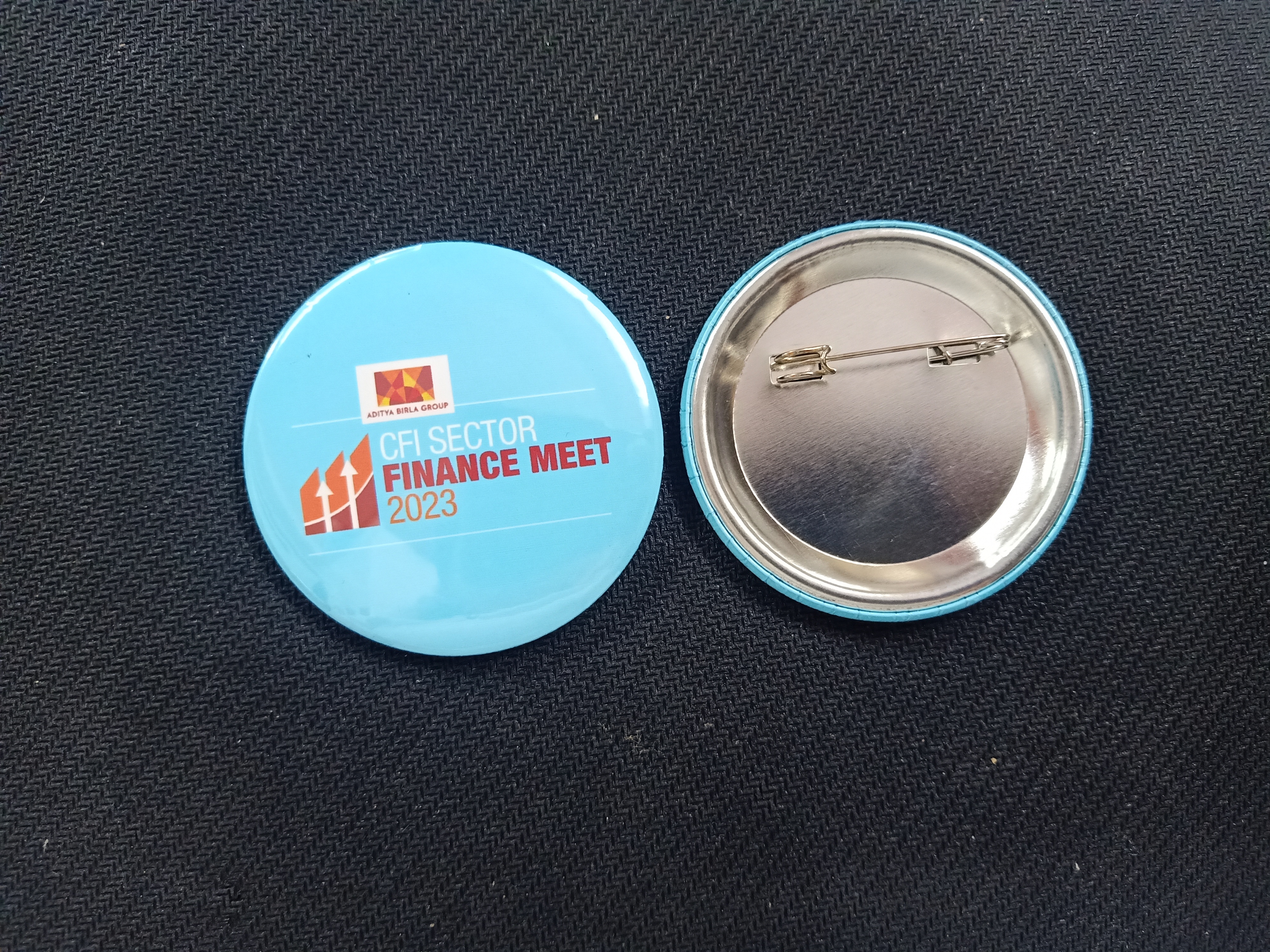 Badge Raw Material - Tinplate Material, 44mm & 56mm Sizes | Custom Logo Design, Multi-color Printed Round Button Badges For Business Promotion