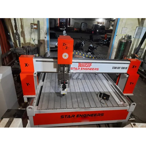 White Automatic Cnc Router Wood Cutting Machine