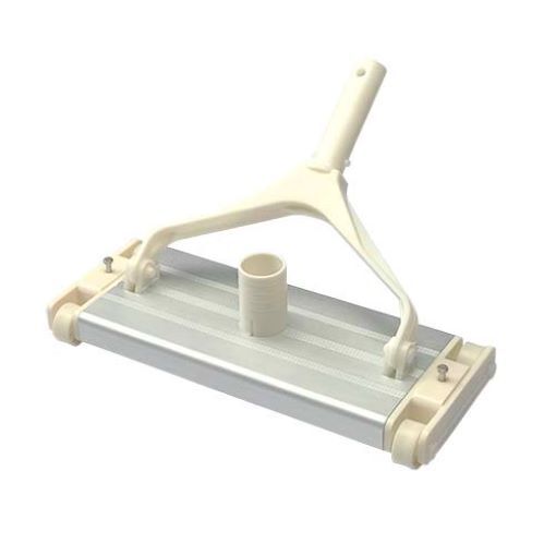 Ss Vacuum Head - Stainless Steel White/blue Color | Four-wheel Design For Efficient Pool Cleaning