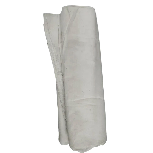 220 GSM Tie Buckram Fabric - Width 31 Inches, Pure Cotton, White Color, Plain Pattern | Washable, Suitable for Ethnic Wear, Industrial Application