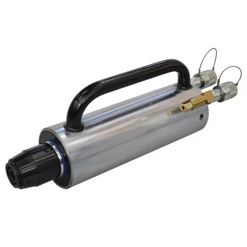 Hydraulic Mono Strand Jack - Metal, Grey | Industrial Application, Handle Equipped