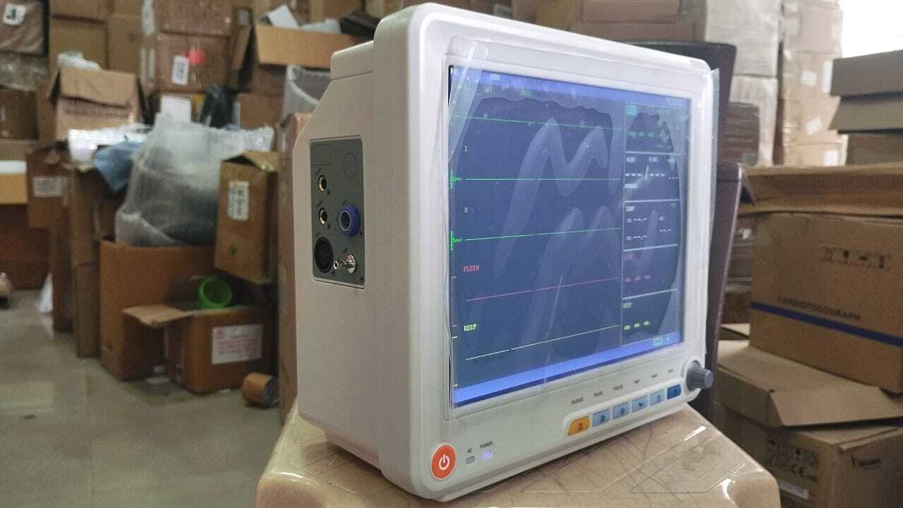Multipara Monitor - Tft Display 12.1" | Rechargeable Lithium Battery, Simplified Menu, 96 Hours Data Storage, For Adult, Pediatric, Neonatal