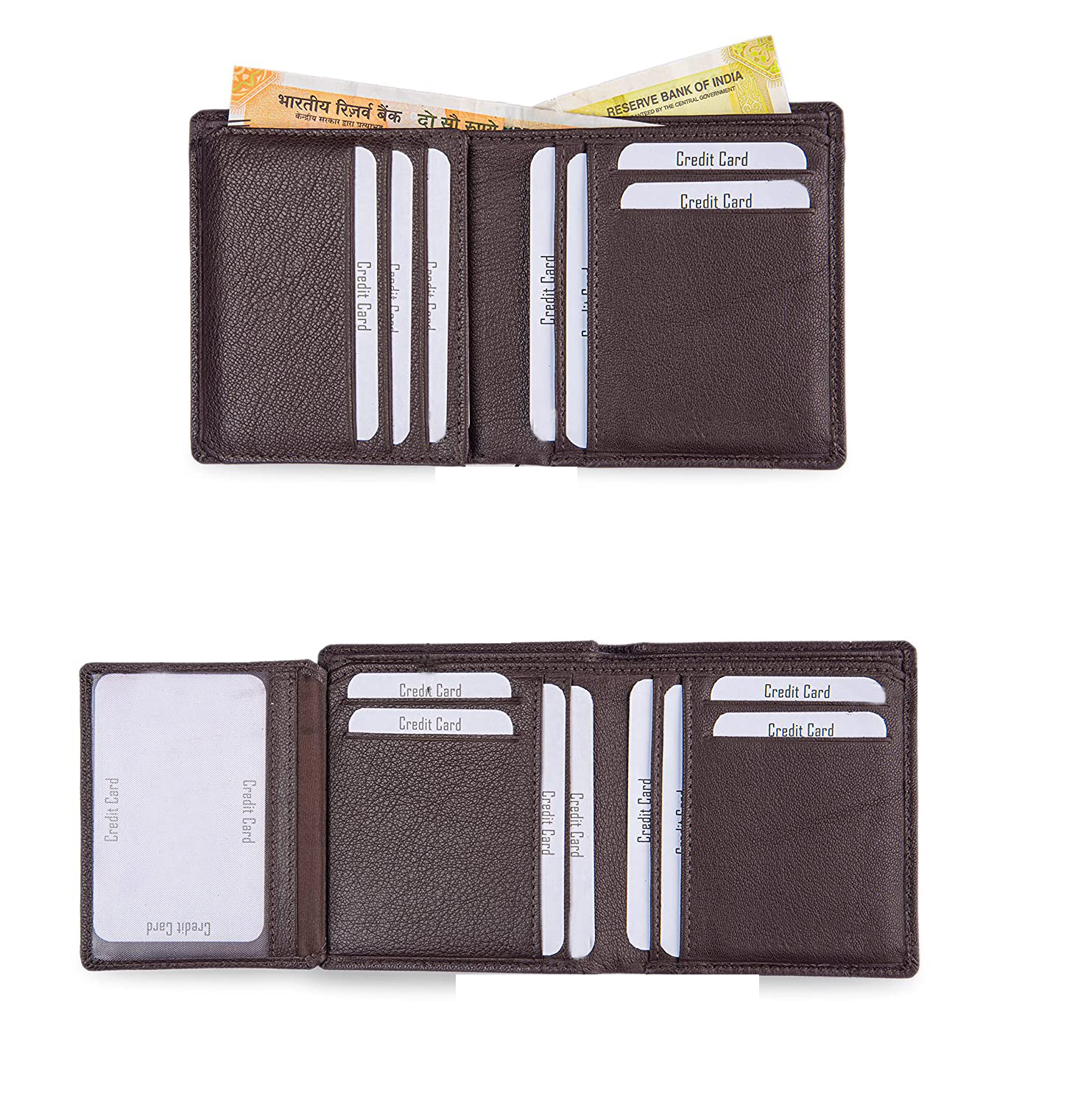 Leather Wallet Brown Design: Modern