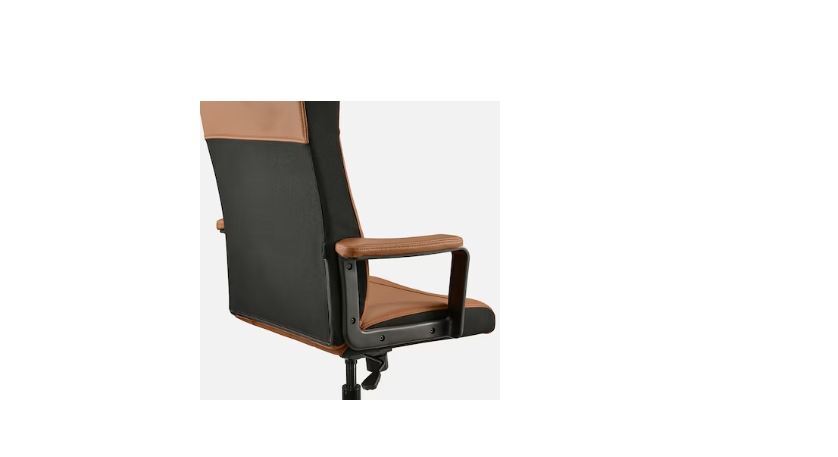 Swivel Chair - Steel And Coated Fabric, Depth: 70 Cm, Max. Height: 128 Cm, Golden-brown Color, Versatile For Office, Home, Restaurant