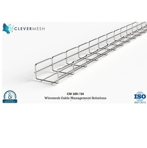 SS304 Wiremesh Cable Trays - Stainless Steel Electropolished, 4/5/6mm Thickness, Standard Length 2.5/3m, Silver Finish | Durable Wire Mesh Design