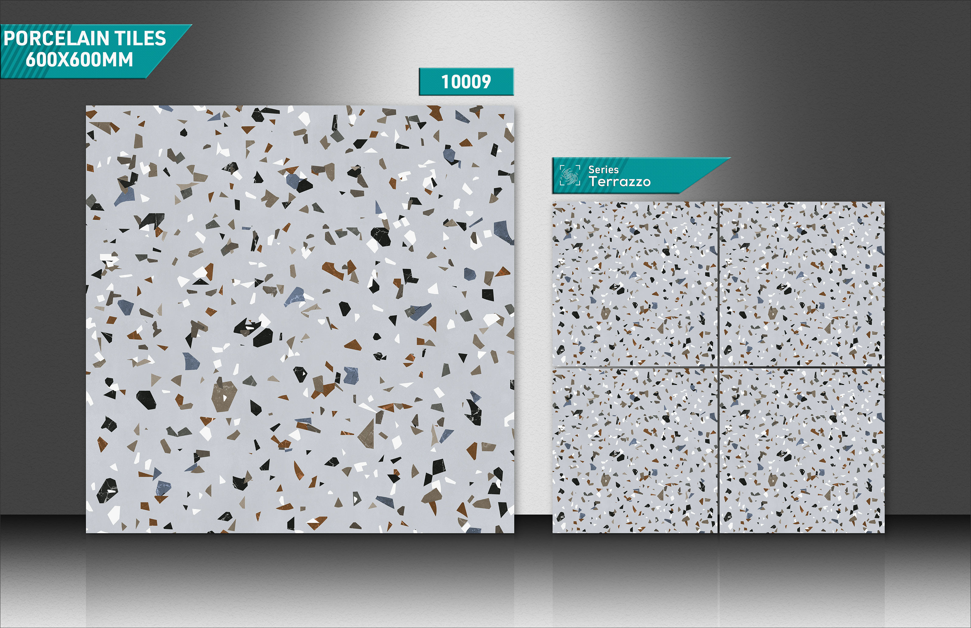 600x600mm Porcelain Terrazzo Tiles