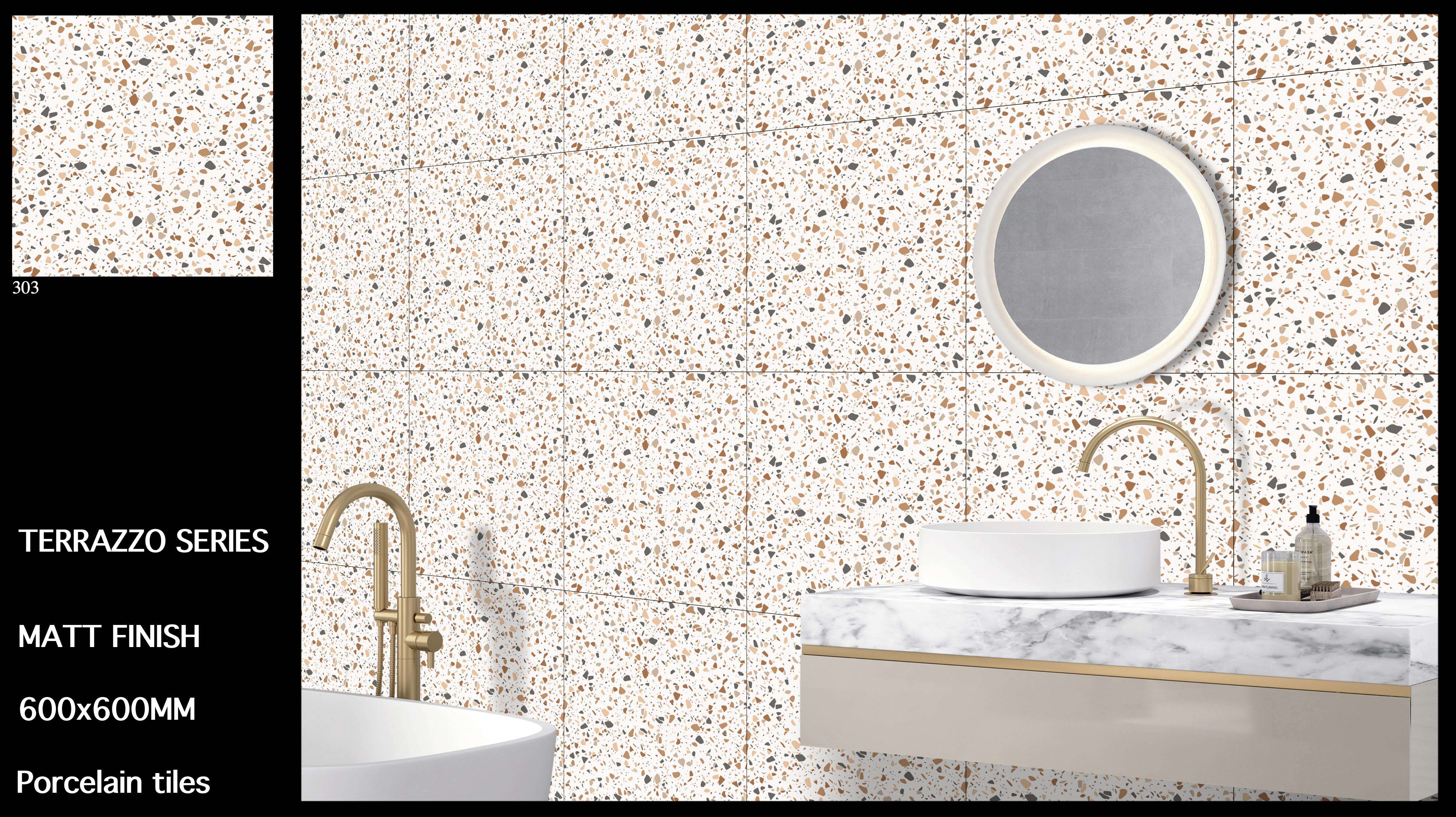 2x2 Terrazzo Series Porcelain Tiles