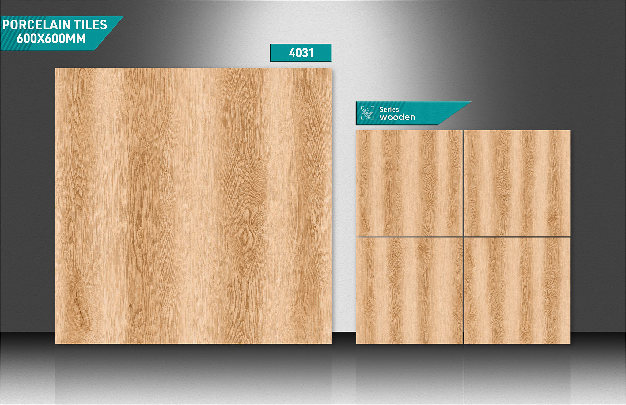 Ceramic Wooden Tiles - Color: Blues