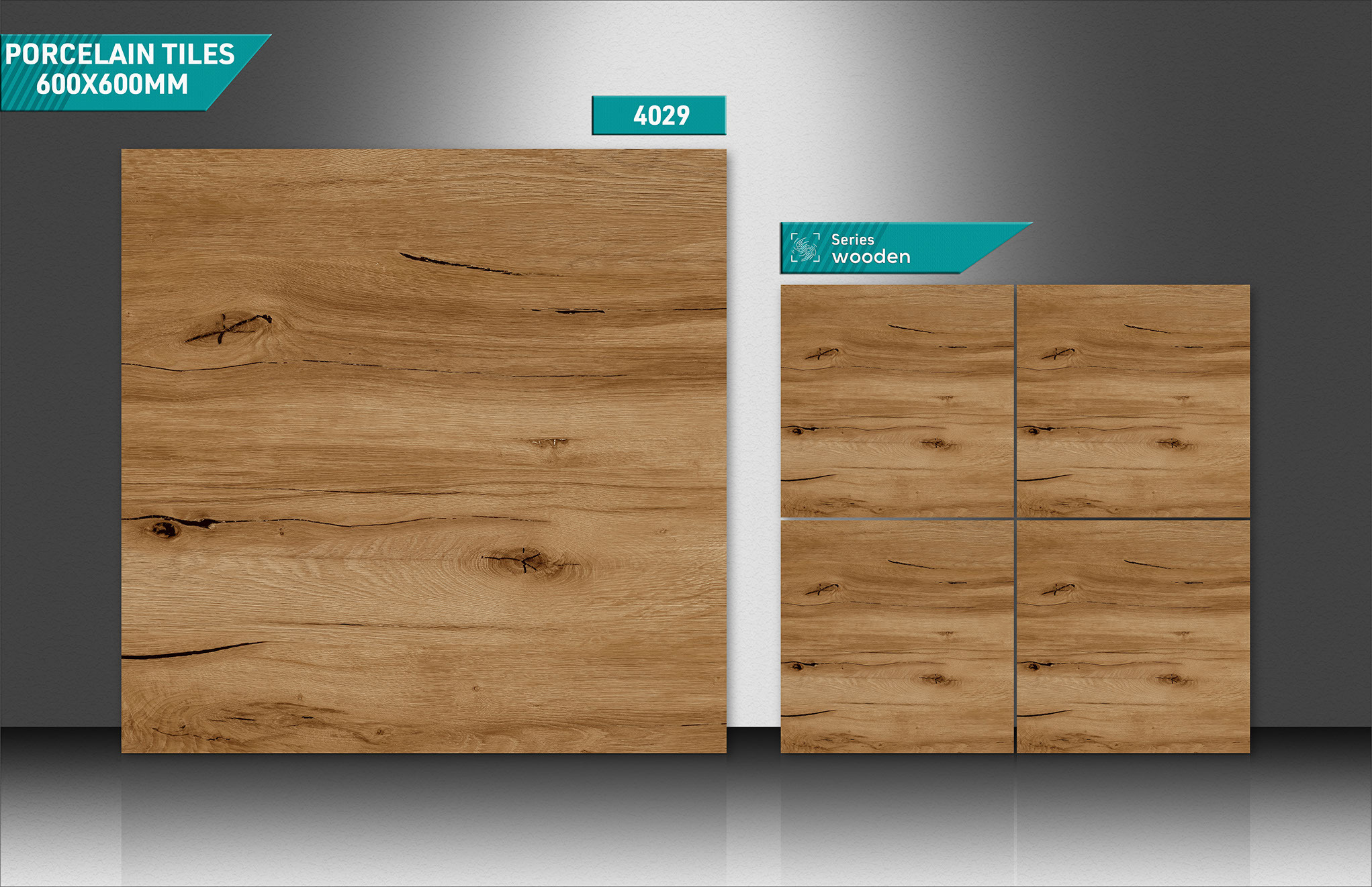 Ceramic Wooden Tiles - Color: Blues