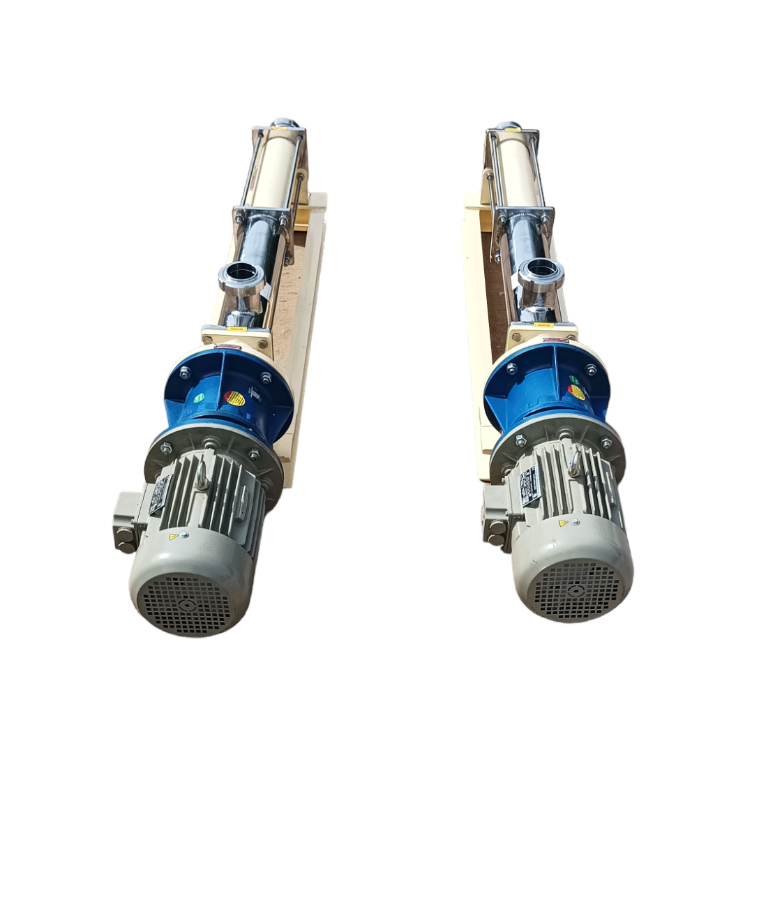 Helical Screw Progressive Cavity Pump - Stainless Steel 304/316 Material 25 M3/hr Flow Rate Off-white Color | Medium Pressure Mechanical Seal & Gland Packing Ideal For Sauces And Pulp