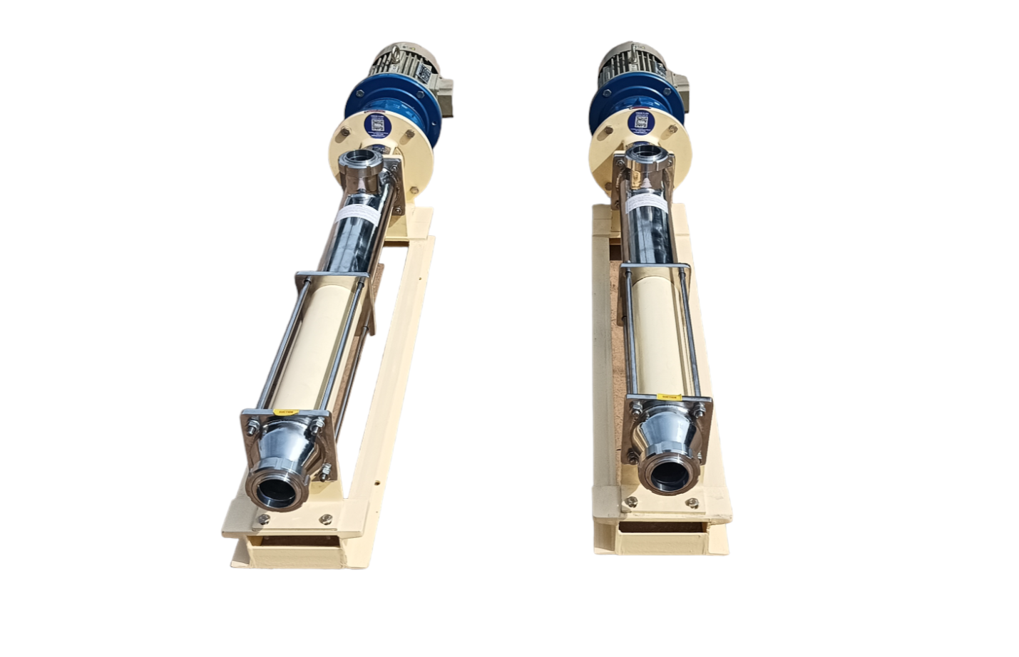 Helical Screw Progressive Cavity Pump - Stainless Steel 304/316 Material 25 M3/hr Flow Rate Off-white Color | Medium Pressure Mechanical Seal & Gland Packing Ideal For Sauces And Pulp