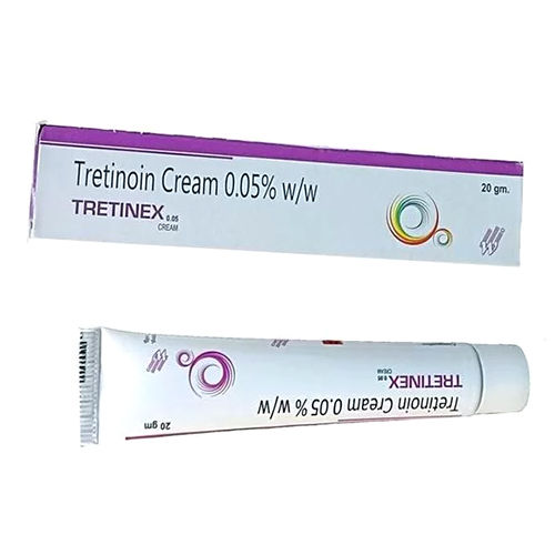 Tretinex 20g (Tretinoin Cream 0.05% W-w) ठंडी और सूखी जगह पर रखें