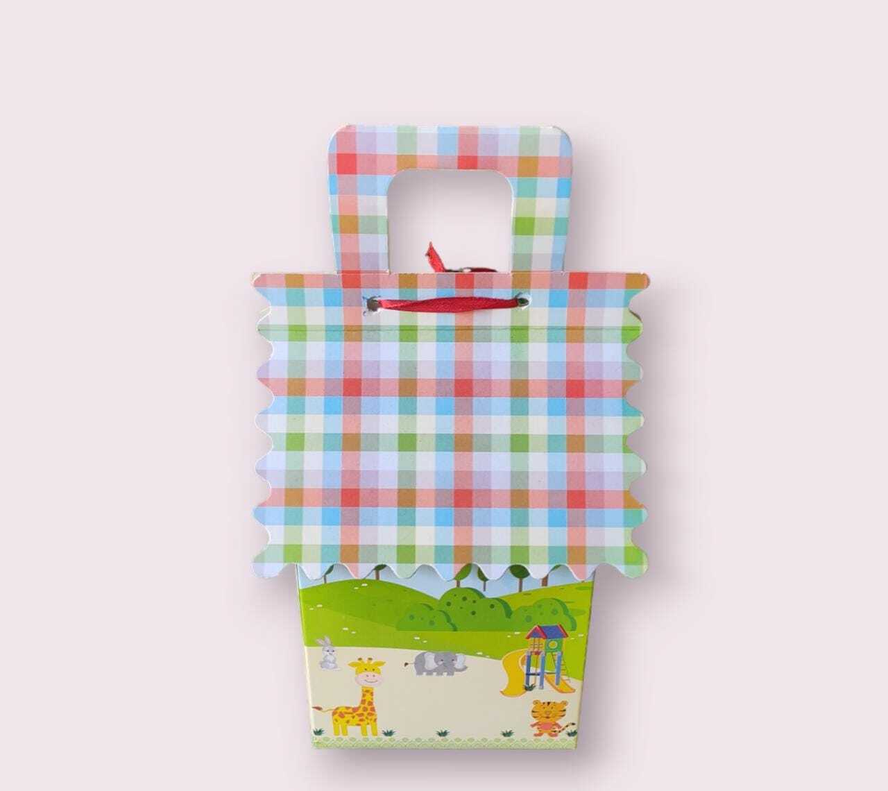 Handmade Paper Hut Gift Box - 350gsm Paper Material, 6x6x4 Inches Size | Square Shape, Matte Lamination Finish, Easy To Assemble, Versatile Use