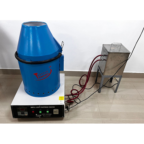 Mbtl Light Fastness Tester - Metal Build, Blue Color | Industrial Application, Designed For Enhanced Durability