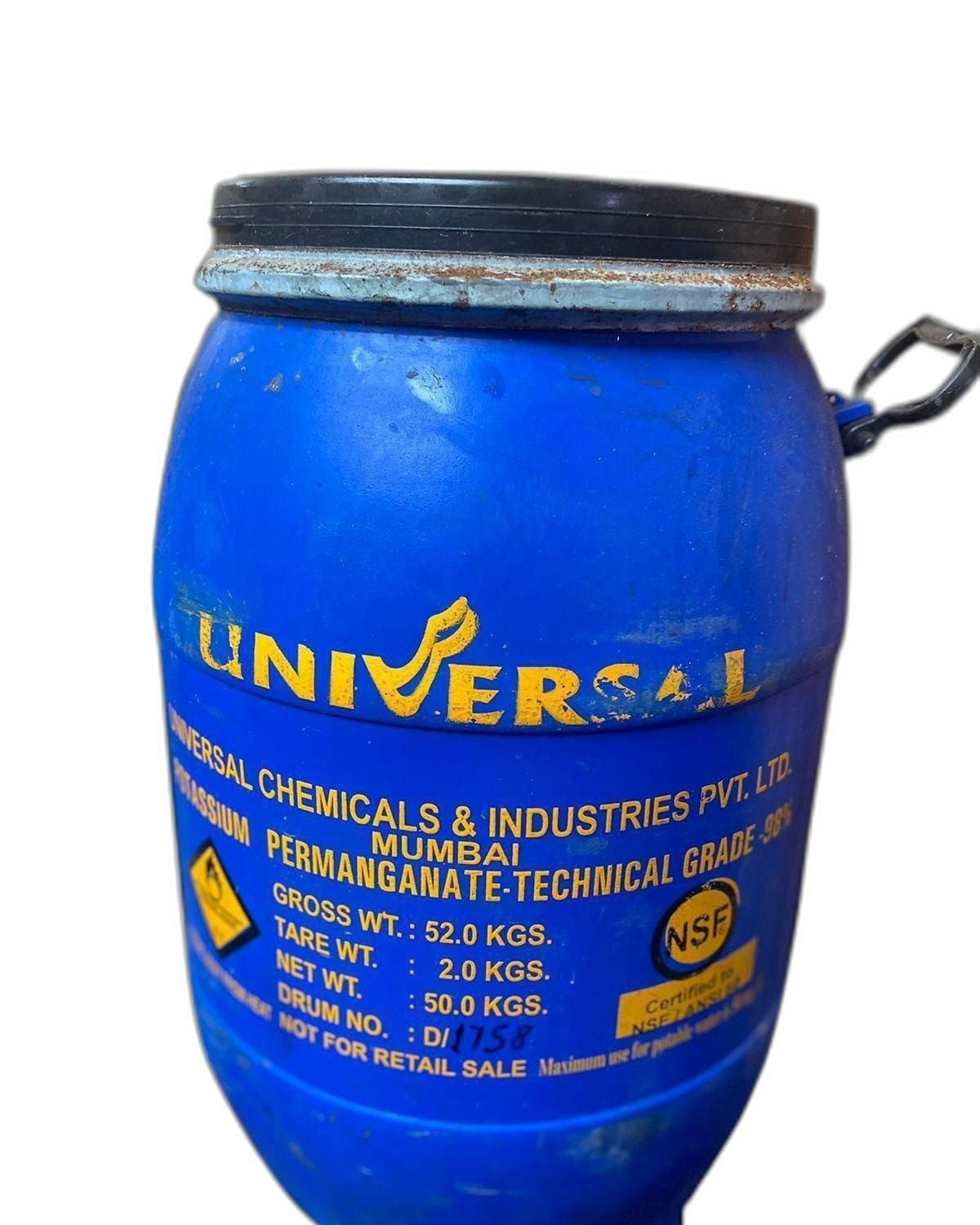 Potassium Permanganate - Industrial Grade Powder, 2.7 G/cm3 Density, Odorless, Decomposes In Alcohol And Organic Solvents, Chameleon Mineral