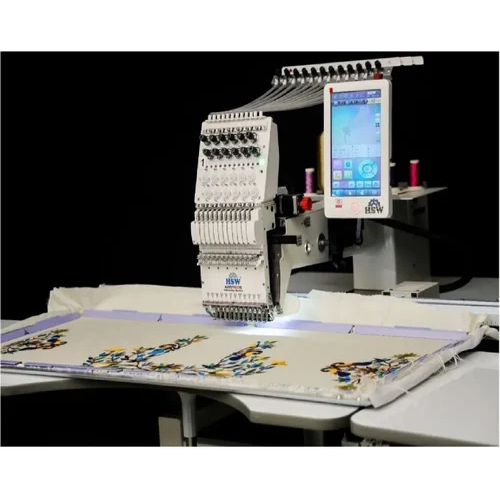 Mild Steel Automatic Single Head Embroidery Machine