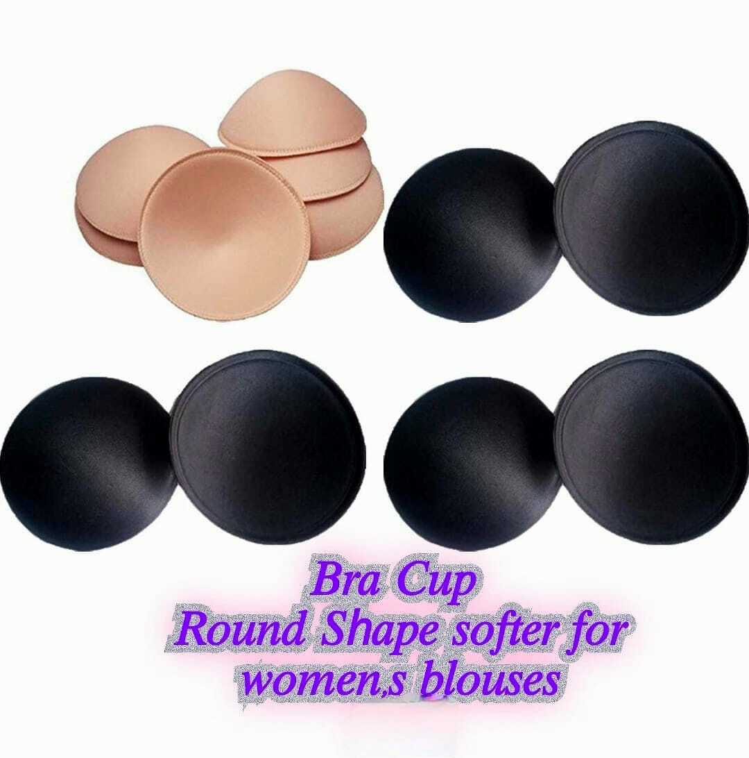 Bra Cups - Soft Cotton Blend, Adjustable Size With Cross-back Design For Enhanced Comfort And Support